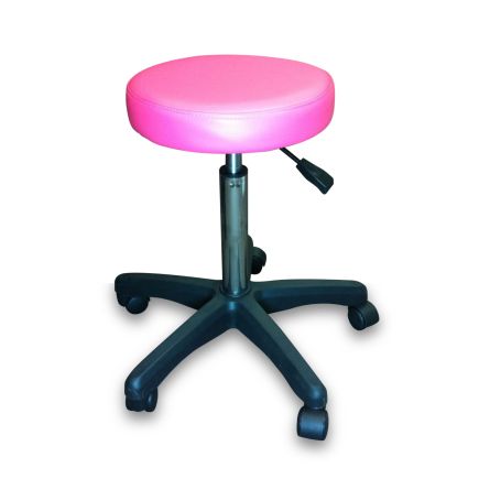 Pink Gas Lift Salon Stool