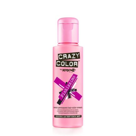 Crazy Color Semi-Permanent Hair Colour Cream Pinkissimo (100ml)