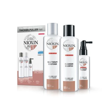 NIOXIN 3-Part System 3 Trial Kit for Coloured Hair with Light Thinning