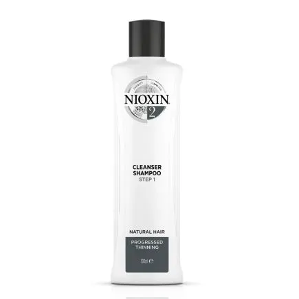 NIOXIN System 2 Cleanser Shampoo for Natural Hair with Progressed Thinning 300ml