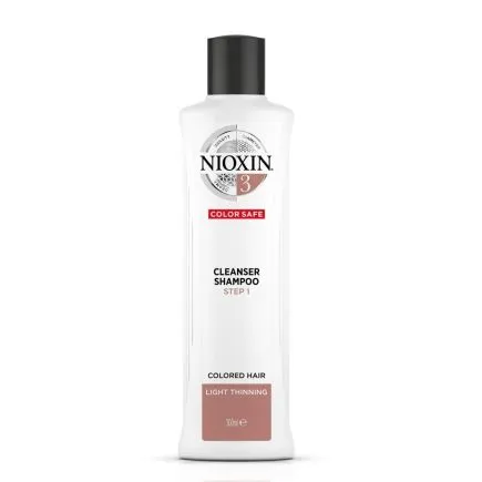 NIOXIN System 3 Cleanser Shampoo for Coloured Hair with Light Thinning 300ml