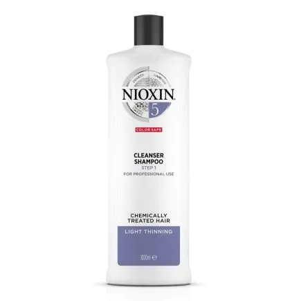 NIOXIN System 5 Cleanser Shampoo for Chemically Treated Hair with Light Thinning 1000ml