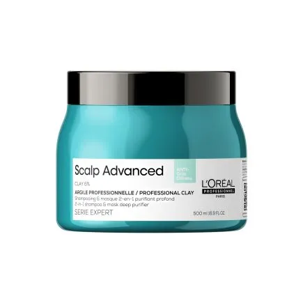 L'Oréal Professionnel Serie Expert Scalp Advanced Anti-Oiliness 2-in-1 Deep Purifier Clay Mask 500ml