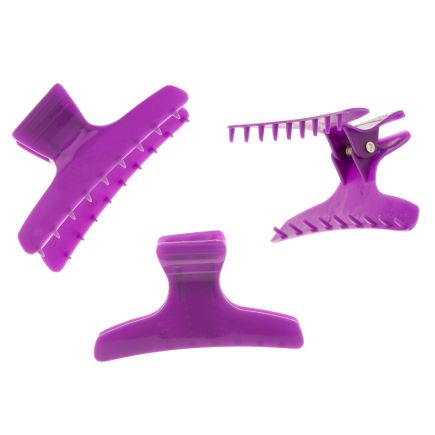 Hair Tools Butterfly Clamps Large Purple