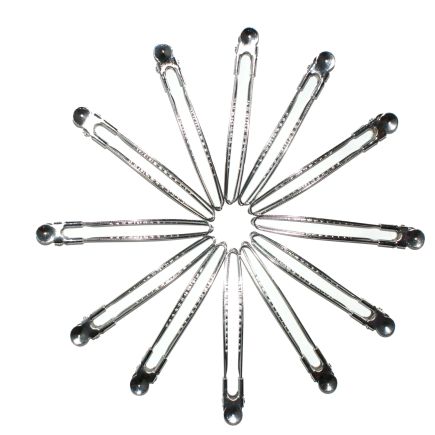 Hair Tools Silver Control Clips 12pk