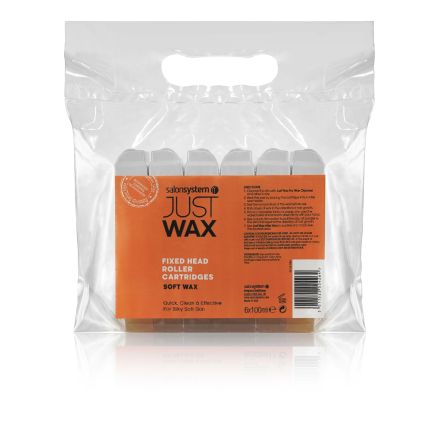 Salon System Just Wax Roller Refill Soft Wax Large Head (6pk)