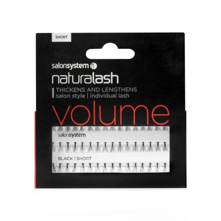 Salon System Individual Lashes Flare Black - Short