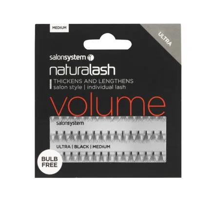 Salon System Individual Lashes Ultra Black - Medium