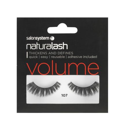 Salon System Naturalash Strip Lashes 107 Black (Volume)