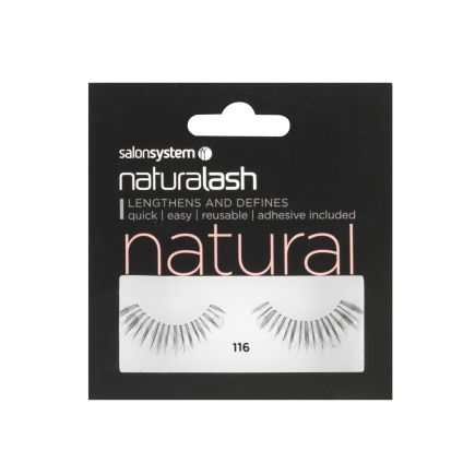 Salon System Naturalash Strip Lashes 116 Black (Natural)