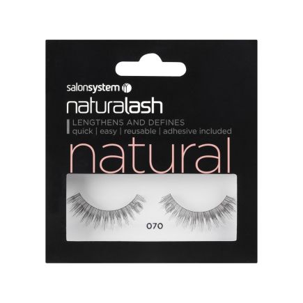 Salon System Naturalash Strip Lashes 070 Black (Natural)