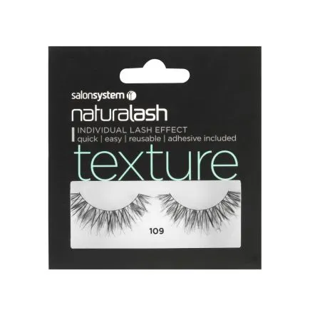 Salon System Naturalash Strip Lashes - 109 Black (Texture)