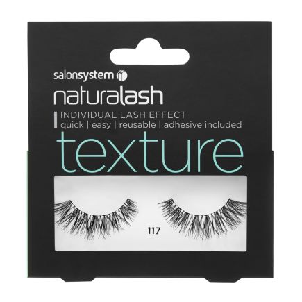 Salon System Naturalash Strip Lashes 117 Black (Texture)