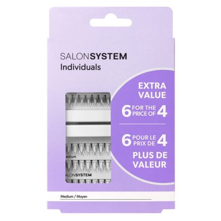 Salon System Naturalash Extra Value Pack (6 for 4) Medium