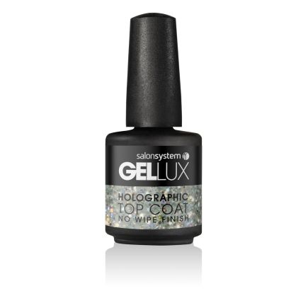 Gellux Holographic No Wipe Top Coat 15ml