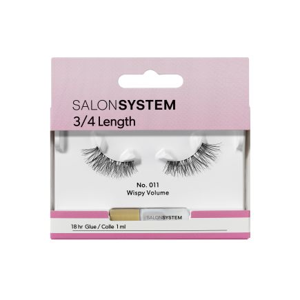 Salon System 3/4 Length Strip Lash (No. 011 Wispy Volume)