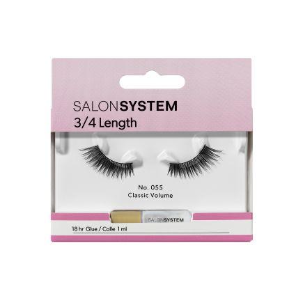 Salon System 3/4 Length Strip Lash (No. 055 Classic Volume)