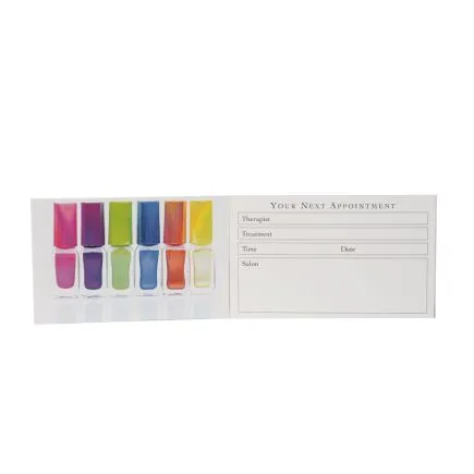 Agenda Appointment Cards Multi Varnish 100pk