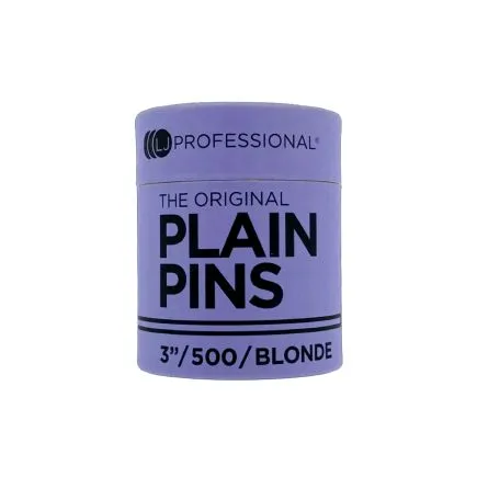 LJ Professional Original Plain Pins Blonde 3 inch (500pk)