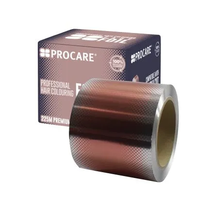 Procare Premium Gold Coloured Hair Foil 100mm x 225m