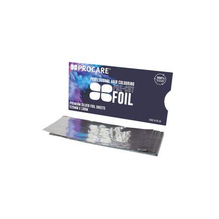 Procare Silver Pre-Cut Foil Strips 225mm x 100mm (100)