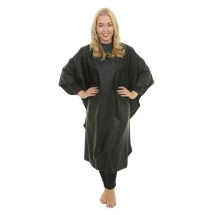 Crewe Orlando Rosa Stud Neck Cutting Cape - Black