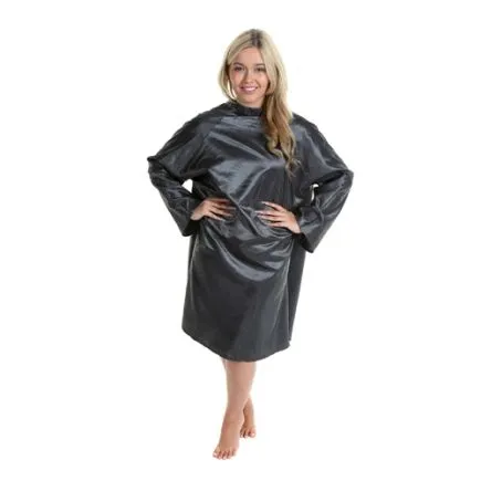 Crewe Orlando Rose Print Sleeve Hairdressing Gown - Grey