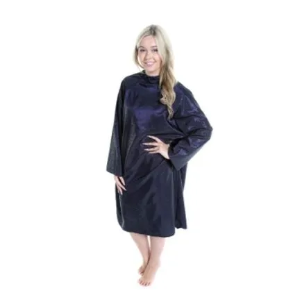 Crewe Orlando Rose Print Sleeve Hairdressing Gown - Purple