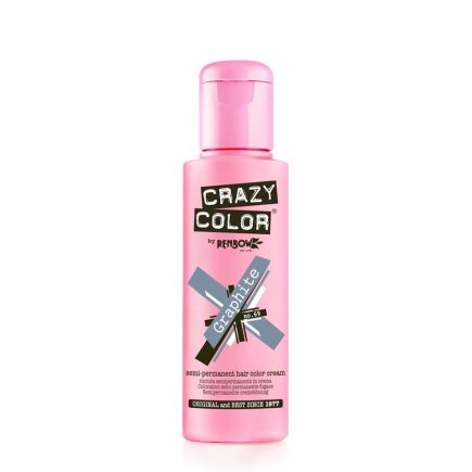 Crazy Color Semi-Permanent Hair Colour Cream Graphite (100ml)