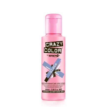 Crazy Color Semi-Permanent Hair Colour Cream Slate (100ml)