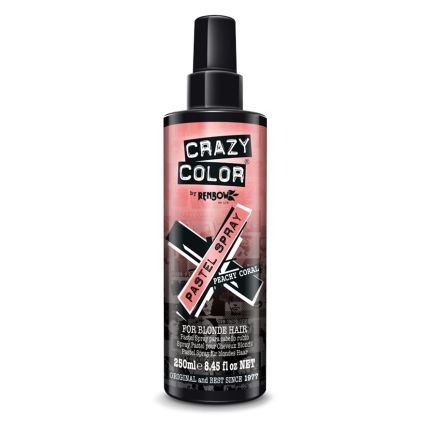 Crazy Color Pastel Spray Temporary Hair Colour Peachy Coral (250ml)