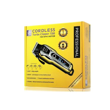 Aphrodite Cordless Turbo Clipper 7200 RPM