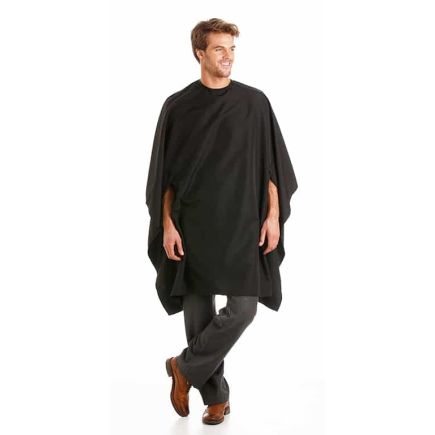 Feel For Hair Artisan Gown Microfibre Fabric Jet Black with Poppers