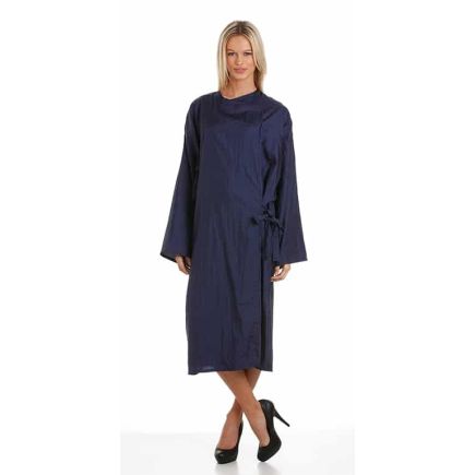 Feel For Hair Rapport Gown Trilobal Fabric Navy with Velcro