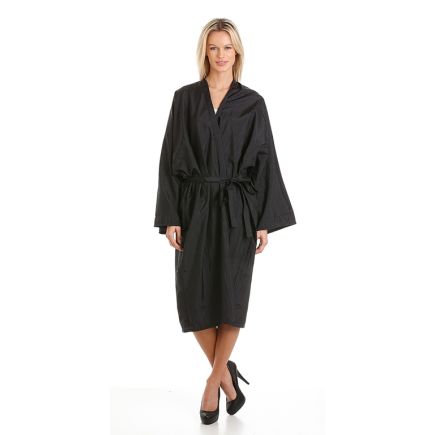 Feel For Hair Kimono Gown Trilobal Fabric Black