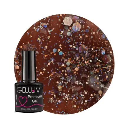 Gelluv All That Glitters Collection Gel Polish Warm Chestnut (8ml)