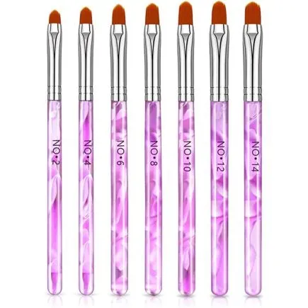 Gelluv Gel Nail Brush Set (7pcs)