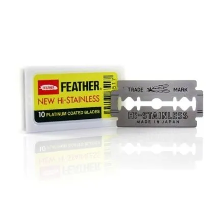 Feather Hi-Stainless Double Edge Razor Blades (10pk)