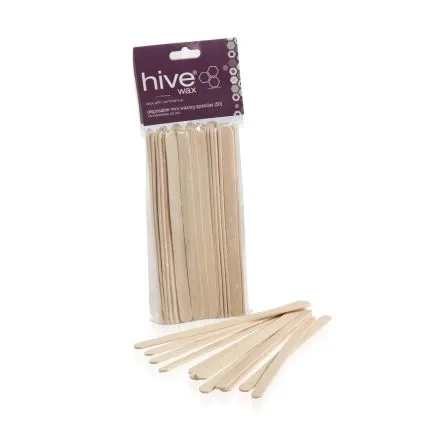 Hive Disposable Mini Wooden Spatulas (50pk)