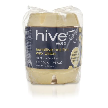 Hive Sensitive Hot Film Wax Discs 250g (5 x 50g)