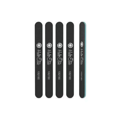 Halo Elite Black Nail Files 100/180 Grit (5pk)