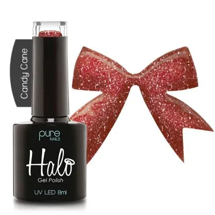 Halo All Wrapped Up Collection Gel Polish Candy Cane (8ml)