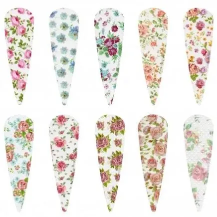 Halo Create Nail Foils Vintage Floral (10pk)