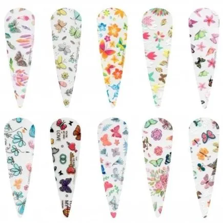 Halo Create Nail Foils Butterflies (10pk)