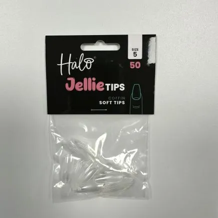 Halo Jellie Tips Coffin Size 5 (50 Pack)