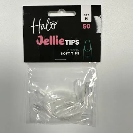 Halo Jellie Tips Coffin Size 6 (50 Pack)