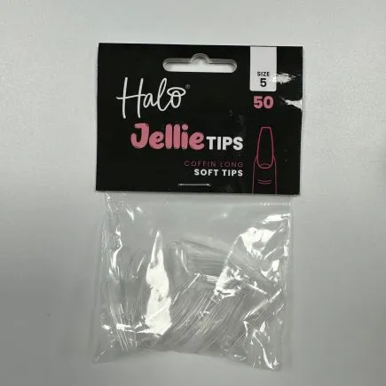 Halo Jellie Tips Coffin Long Size 5 (50 Pack)