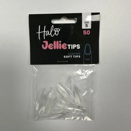 Halo Jellie Tips Almond Size 5 (50 Pack)