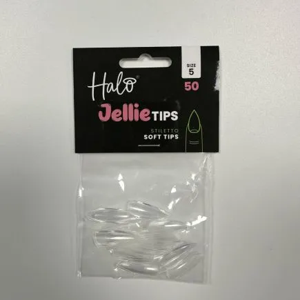 Halo Jellie Tips Stiletto Size 5 (50 Pack)