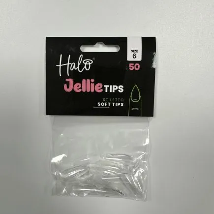 Halo Jellie Tips Stiletto Size 6 (50 Pack)